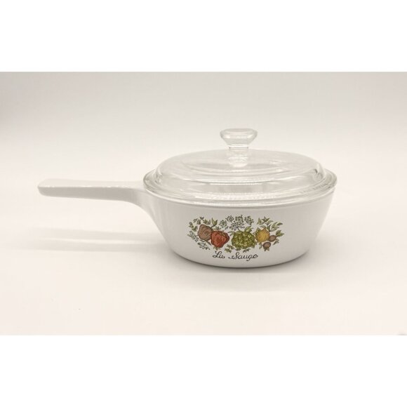 Corning Ware LA SAUGE P-81-B Handled Saucepan 1 Pint w/ Pyrex Glass Lid - Picture 2 of 5